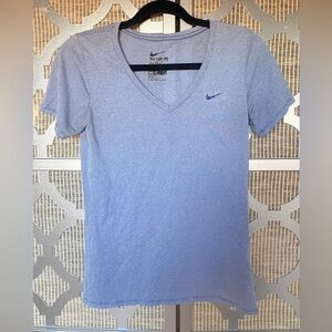 Nike Light Blue V-Neck Tee